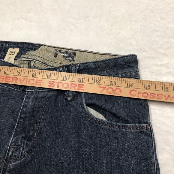 VOLCOM Solver Jean Men 28(28x28) Modern Straight Stretch Dark Wash Surfer - Picture 6 of 16